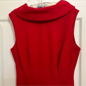 Connected Apparel Size 10 Red Sheath Dress